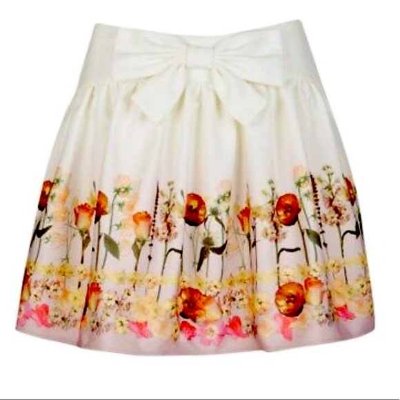 Ted Baker floral skirt - Picture 2 of 7